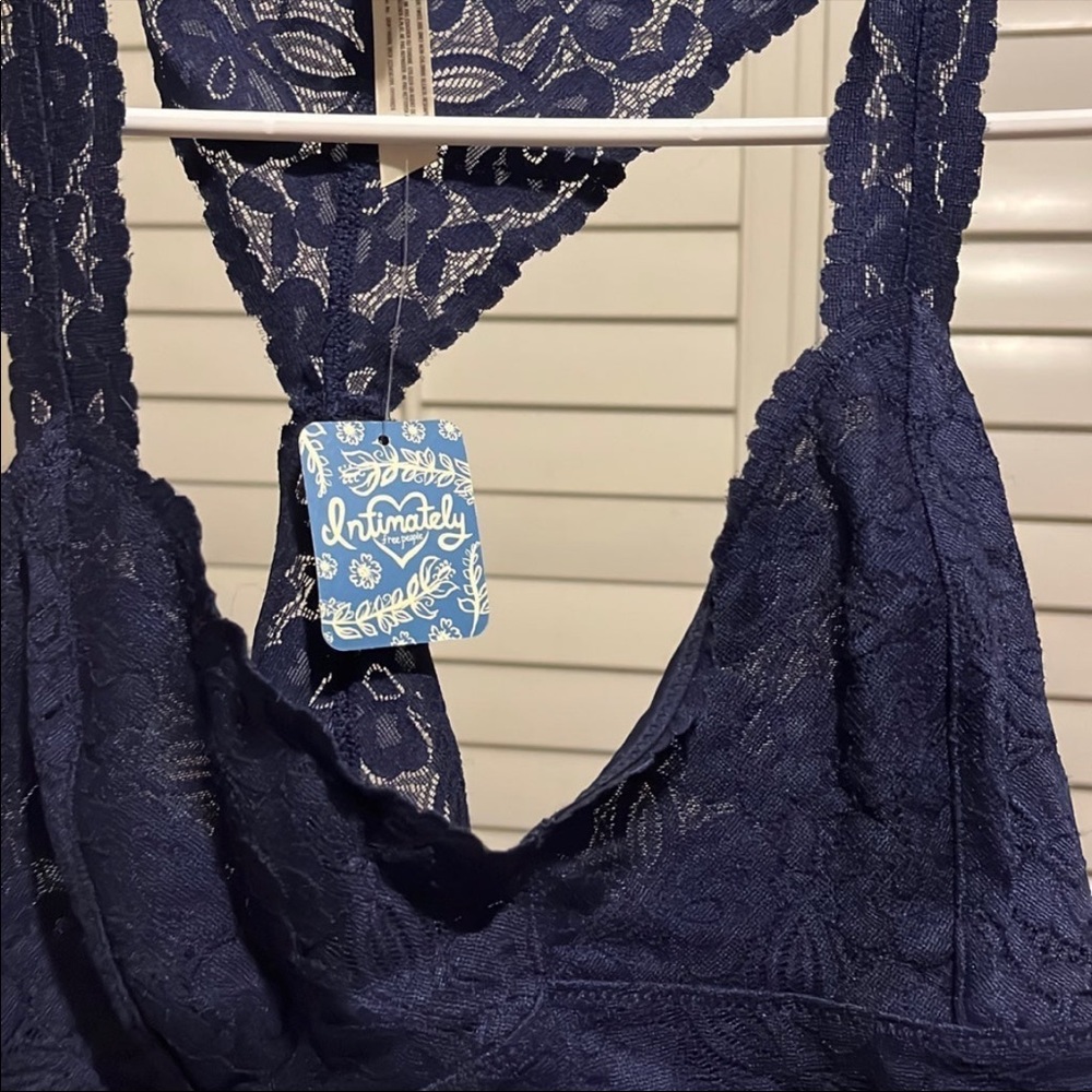 Free people navy bralette